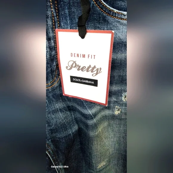 NWT Dolce & Gabbana Denim Jeans with Bling design 💥 - Picture 8 of 9